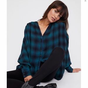 Free People Come On Over Plaid Tunic